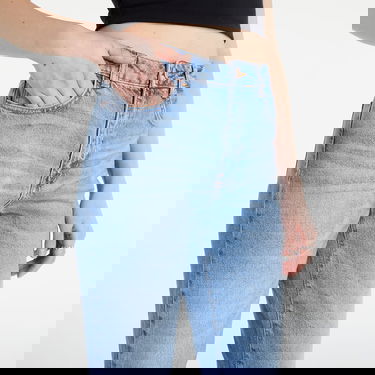 Džínsy Noisy May Nmisabel High Waisted Mom Jeans Modrá | 27015703, 1