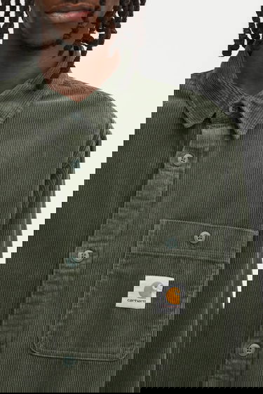 Košeľa Carhartt WIP Flint Long Sleeve Relaxed Fit Cotton Shirt with Classic Collar Zelené | I035837.2ZXXX, 3