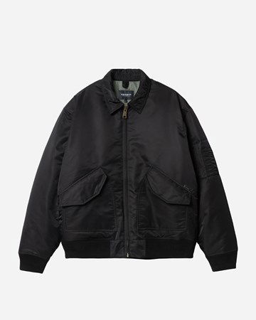 Bomber bunda Carhartt WIP Olten Čierna | I032300-1SXX, 0