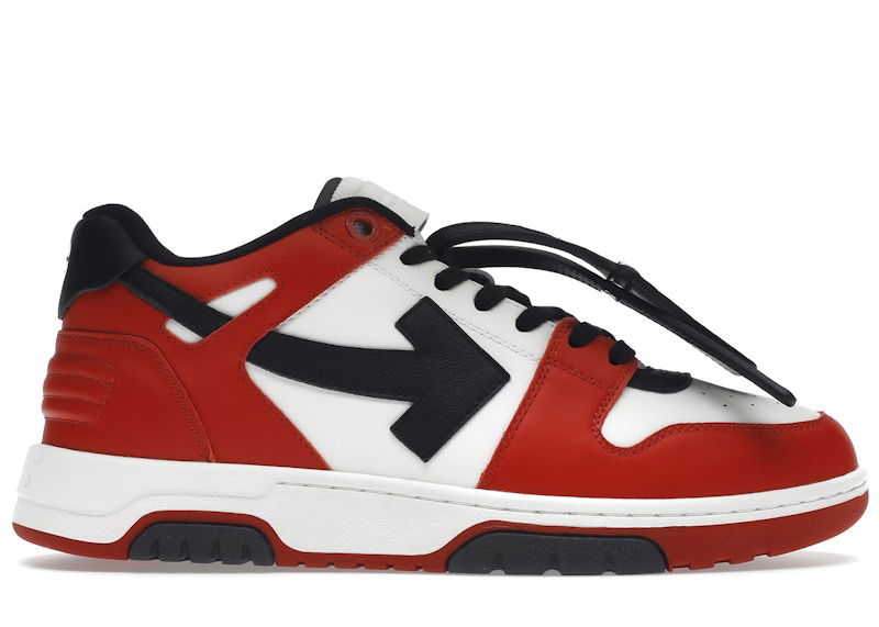 Tenisky a topánky Off-White Out Of Office OOO Low Tops Black White Red Červená | OMIA189S22LEA0012510 / OMIA189S23LEA0012510, 0