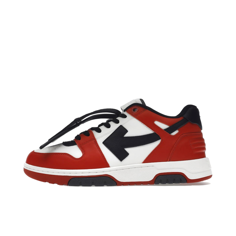 Tenisky a topánky Off-White Out Of Office OOO Low Tops Black White Red Červená | OMIA189S22LEA0012510 / OMIA189S23LEA0012510