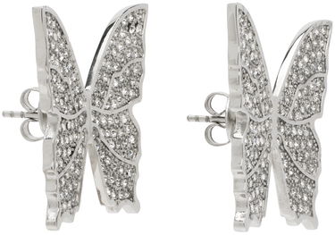 Náušnice Blumarine Silver Rhinestone Butterfly Earrings Metalická | P422W266A, 1