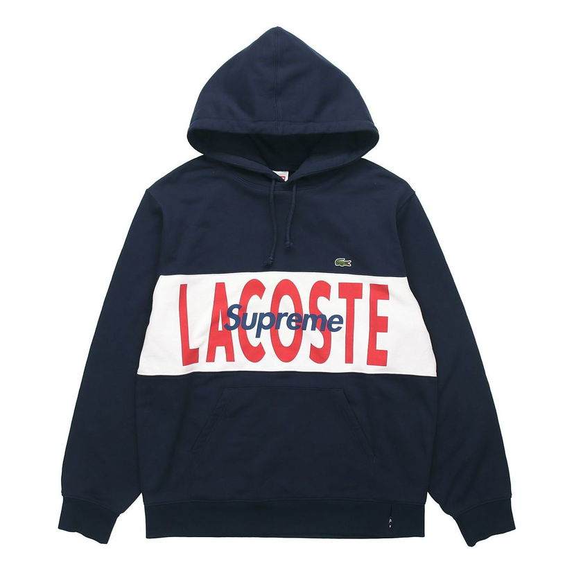 Mikina Supreme Panel Logo Hoodie Modrá | SUP-FW19-513