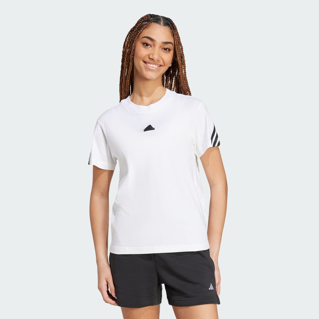 Tričko adidas Performance Future Icons 3-Stripes Tee Biela | IW5203, 0