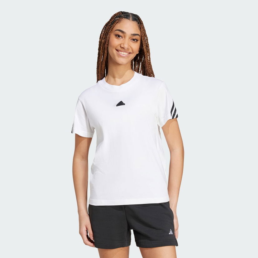 Tričko adidas Performance Future Icons 3-Stripes Tee Biela | IW5203