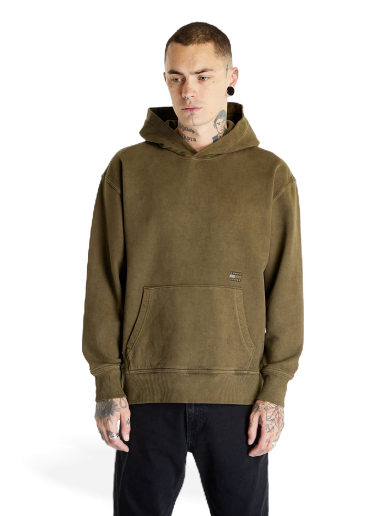 Tommy Jeans Relaxed Tonal Badge Hoodie Drab Olive Green