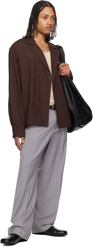 Bunda OUR LEGACY Our Legacy Duo Shirt Jacket Hnedá | M2252DH, 4