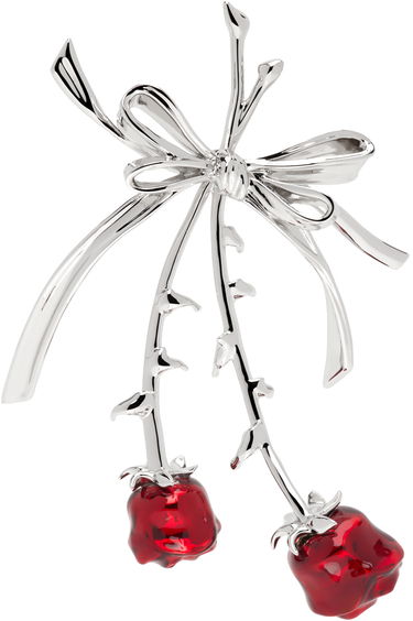 Náušnice SHUSHU/TONG SHUSHU/TONG YVMIN Edition Double Rose Bow Earring Červená | 22326RED00DL, 0