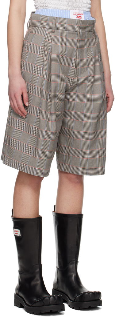 Šortky Charles Jeffrey Loverboy Charles Jeffrey LOVERBOY Aberdeen Plaid Shorts Hnedá | 54030102, 1