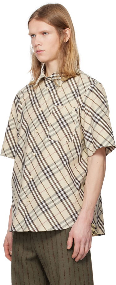 Košeľa Burberry Burberry Check Cotton Shirt Béžová | 8105349, 3