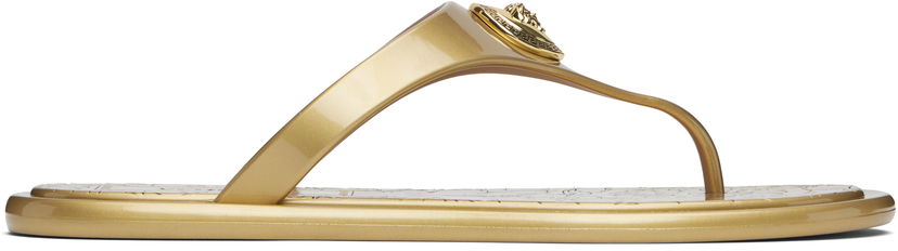 Doplnky Versace Versace Alia Metallic Flat Sandals Metalická | 1016248_1A14478