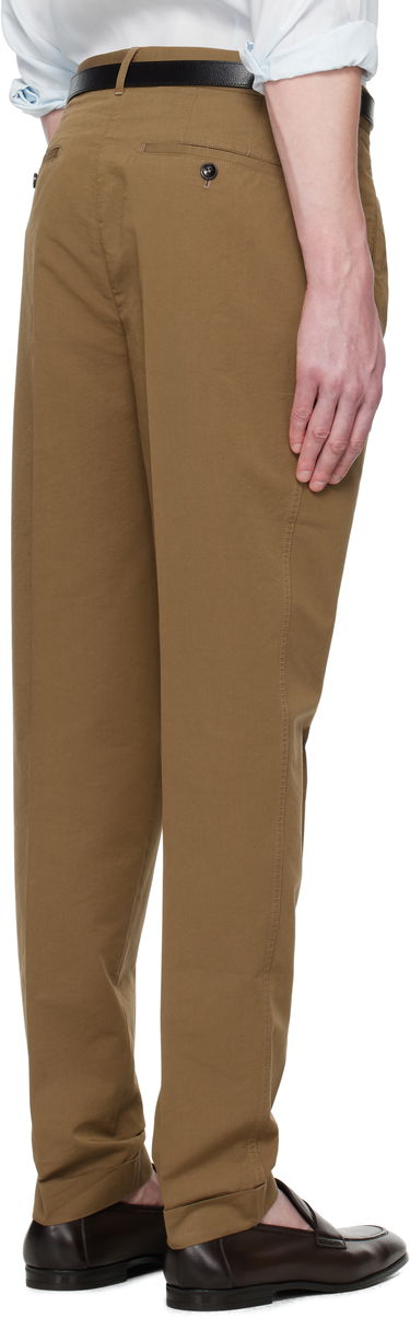 Nohavice Tom Ford Tom Ford Double Pleat Trousers Hnedá | SHP006-FMC207S25, 2