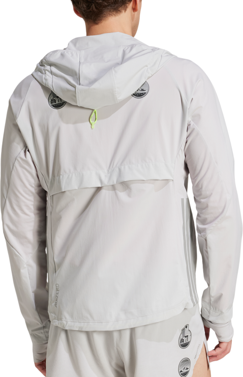 Vetrovka adidas Originals Adizero Ekiden Hooded Jacket Šedá | jm7900, 1