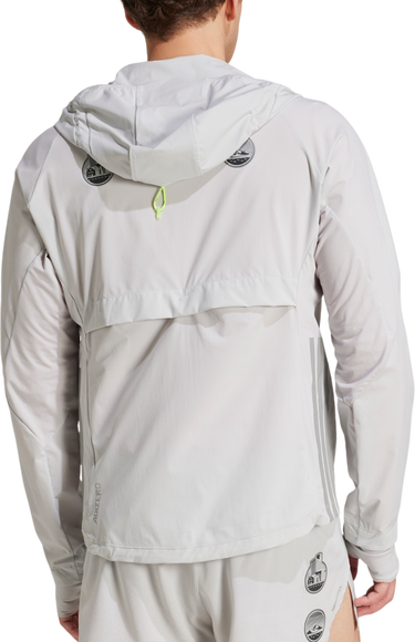 Vetrovka adidas Originals Adizero Ekiden Hooded Jacket Šedá | jm7900, 1