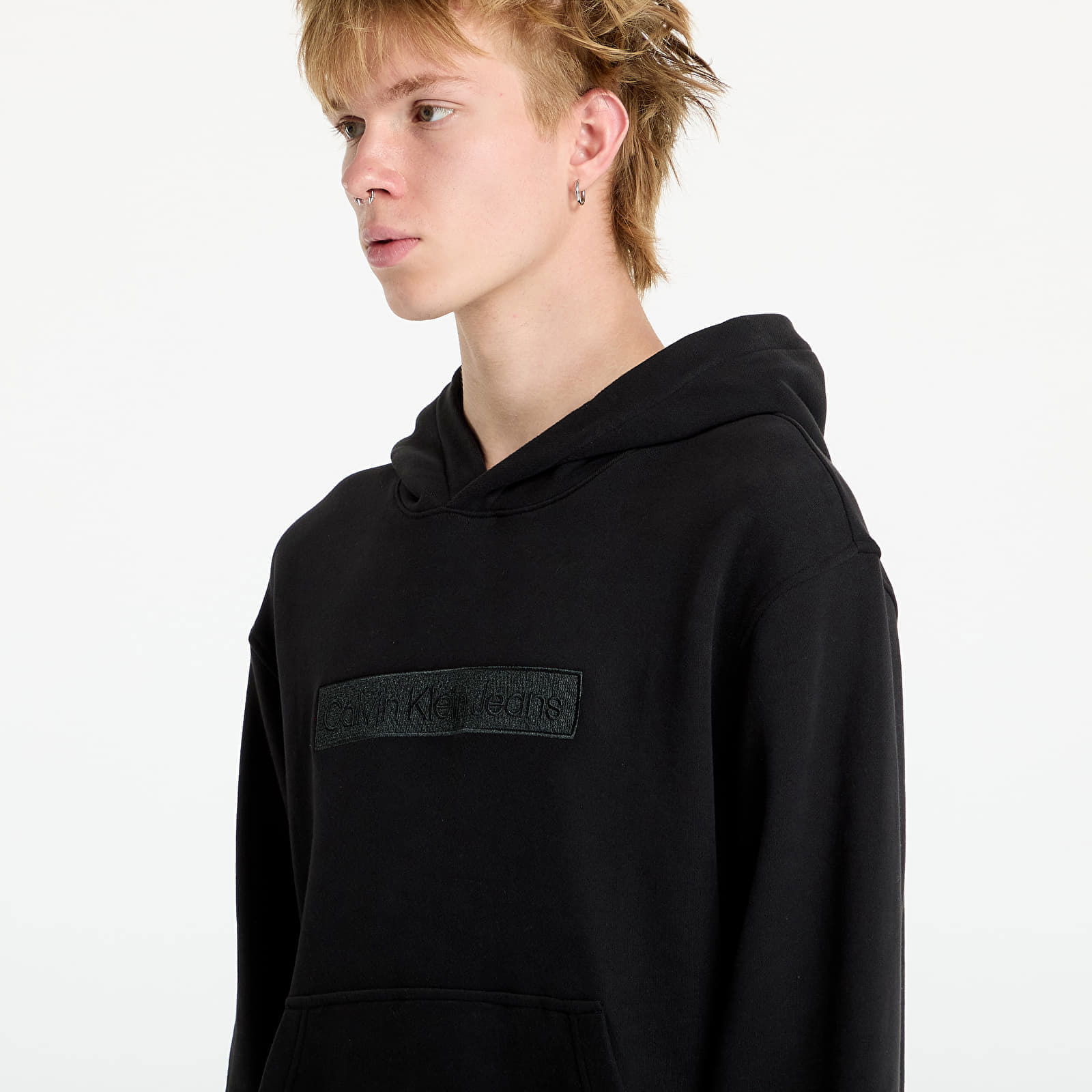 Embroidered Box Hoodie