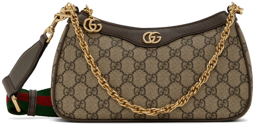 Taška cez rameno Gucci Ophidia GG Shoulder Bag Béžová | 735132 FABLE, 0