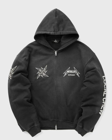 Mikina Represent Clo Represent Metallica 40 Year Anniversary Zip-Thru Hoodie Čierna | MLM4370-230, 0