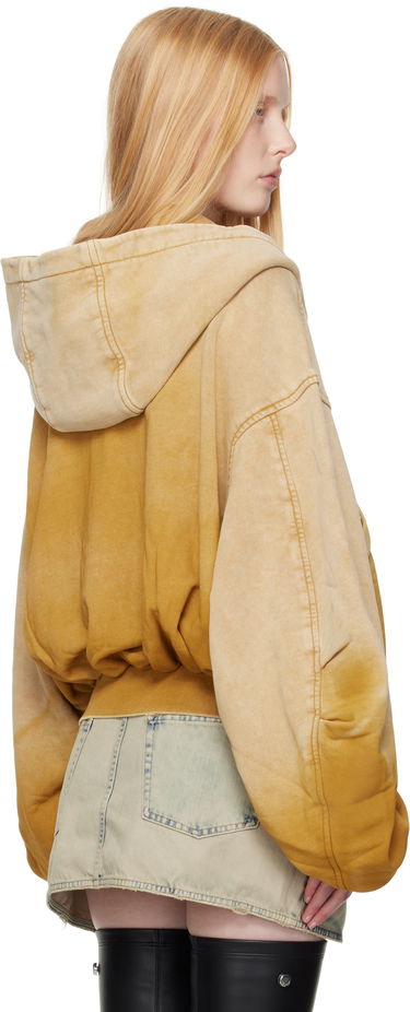 Mikina The Attico The Attico Faded Zip-Up Hoodie Žltá | 250WCB00090 JJJ066SP, 2