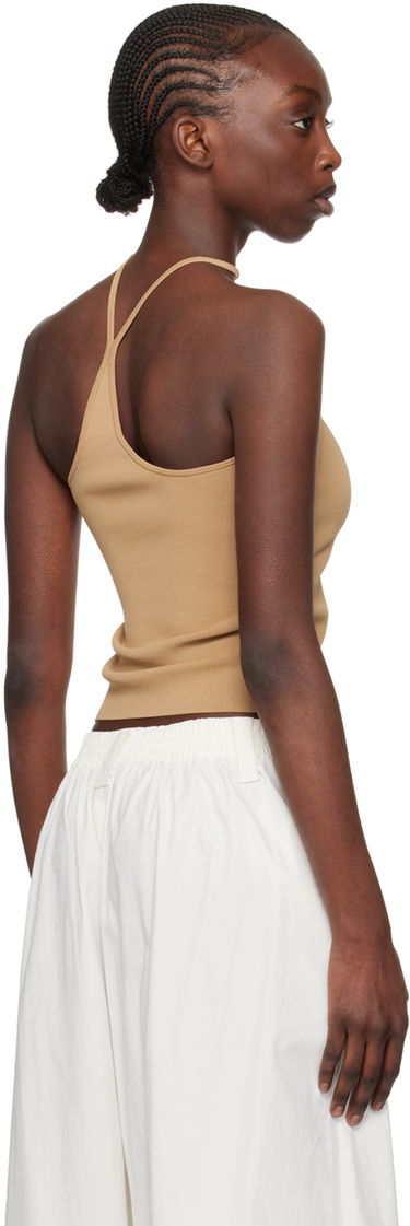 Tielko Dion Lee Dion Lee Reverse Halter Tank Top Béžová | C7272SS24, 2