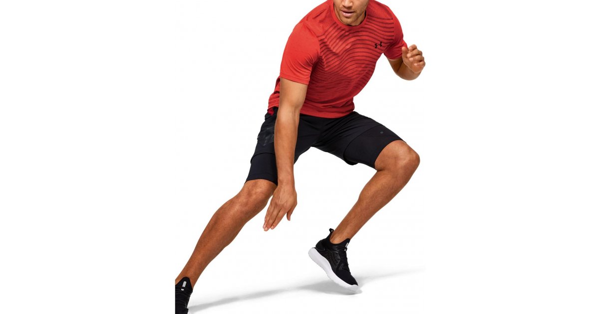 Tričko Under Armour Seamless Wave Short Sleeve T-Shirt Červená | 1351450-628, 1