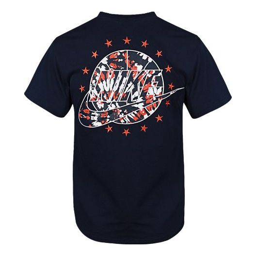 Tričko Nike Exploration Graphic Short Sleeve T-Shirt Navy | CV1084-419