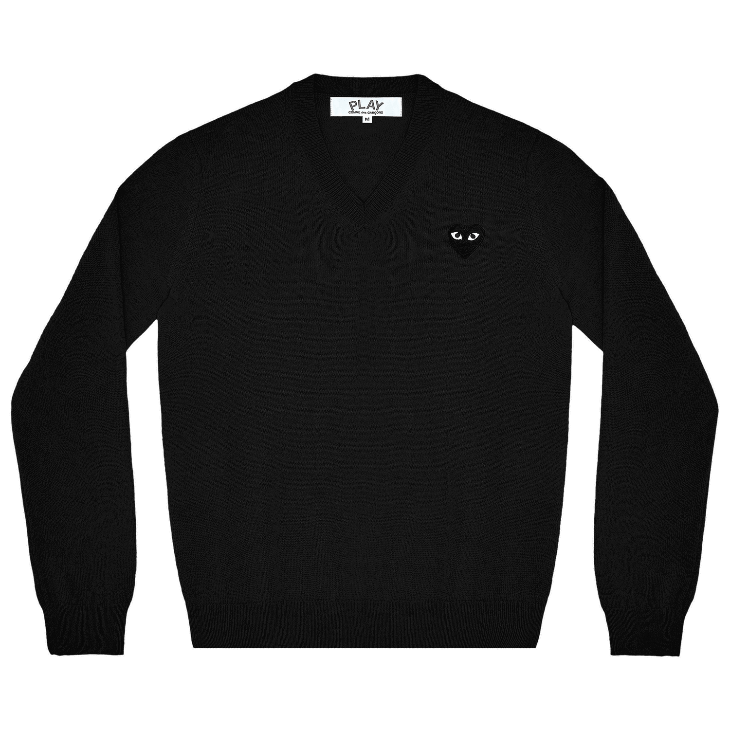 Sveter Comme des Garçons PLAY Heart V-Neck Pullover Čierna | AZ N017 051 1, 0