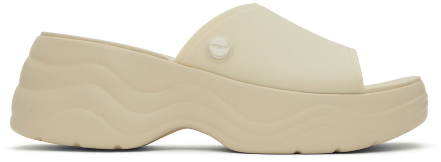 Tenisky a topánky Crocs Skyline Slides "Off-White" Béžová | 208182, 0