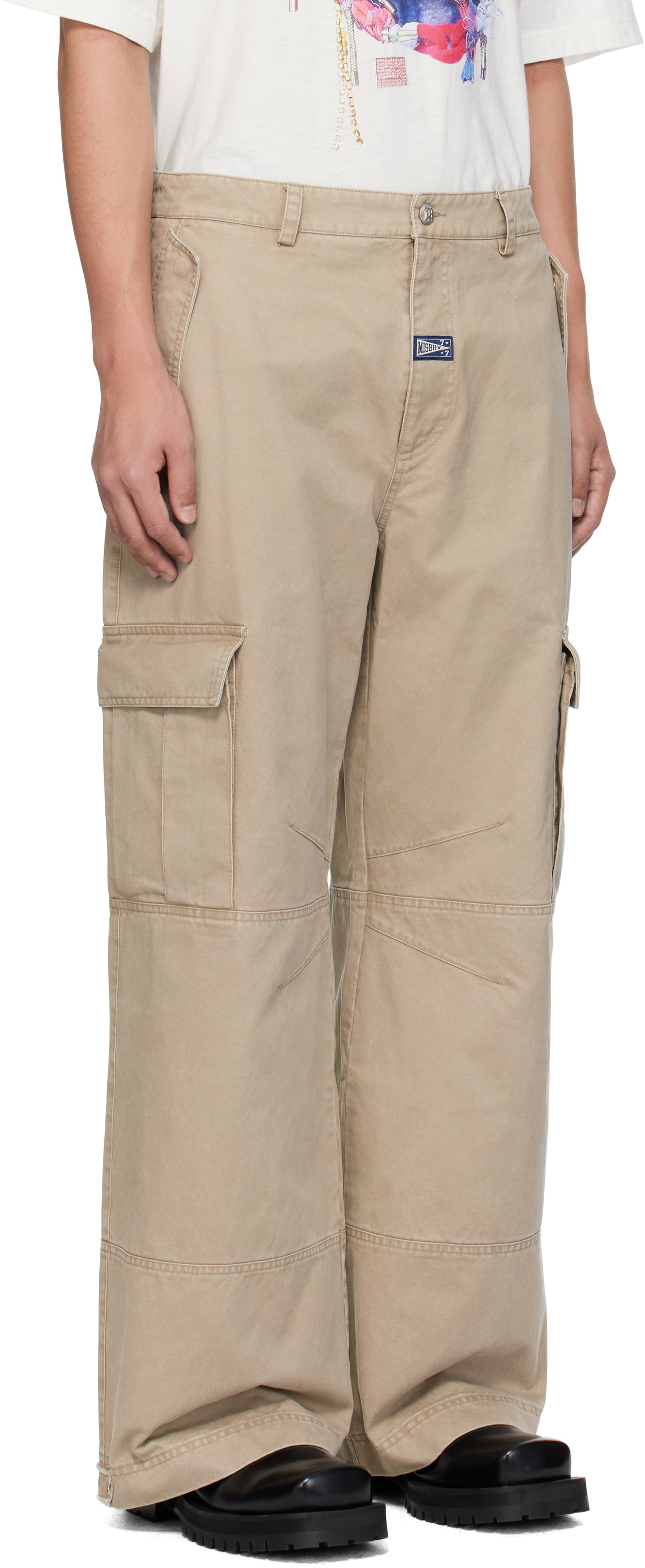 Cargo nohavice MISBHV MISBHV Perfect Cargo Pants Béžová | 250M307, 1