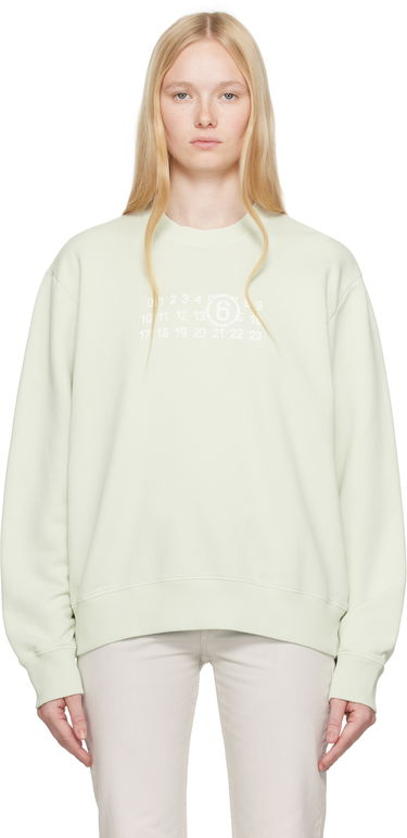 Sveter Maison Margiela MM6 Maison Margiela Numeric Sweatshirt Zelené | SH2GU0021 M25004, 0