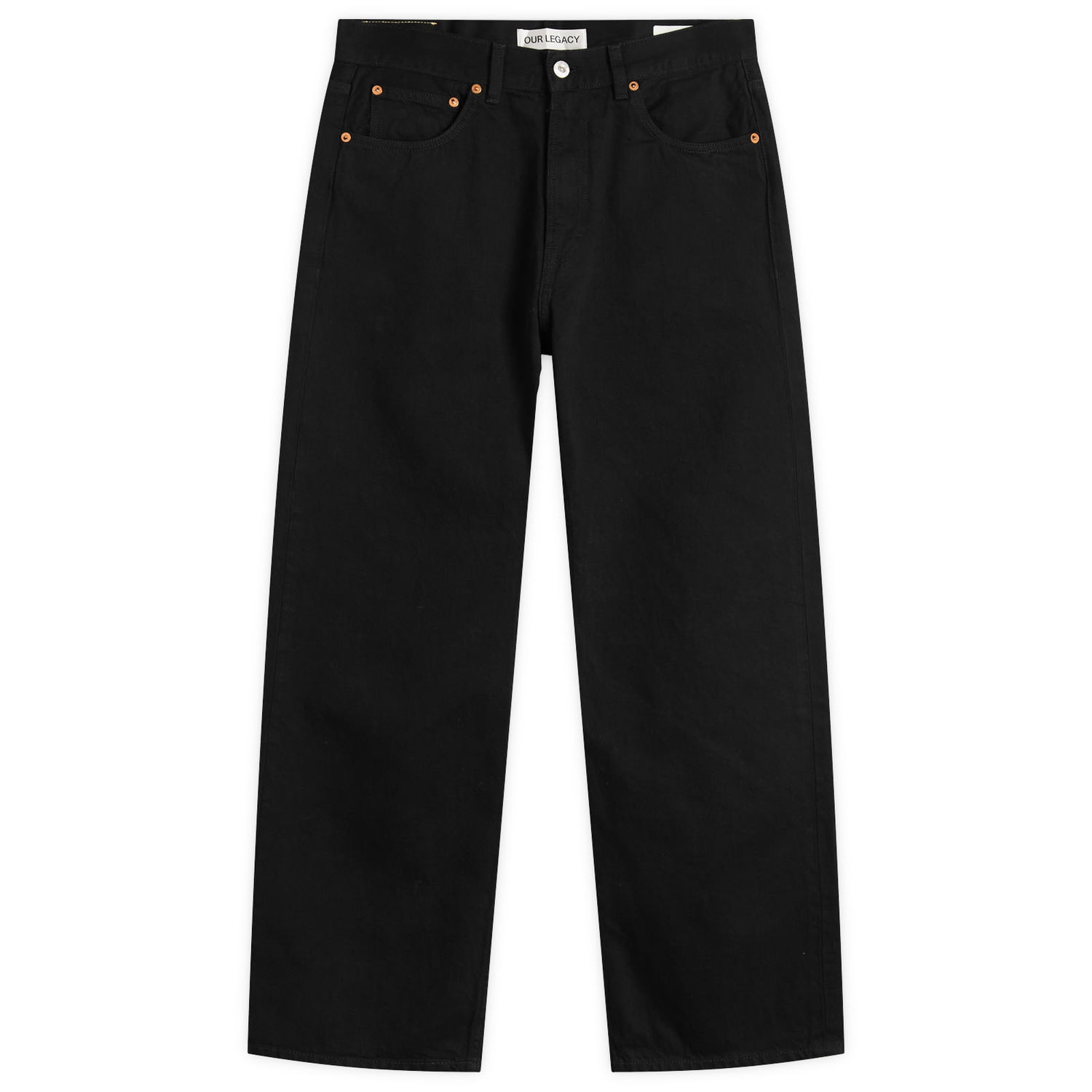 Džínsy OUR LEGACY Our Legacy Third Cut Straight-Leg Jeans 30" Čierna | M2255TCB, 0