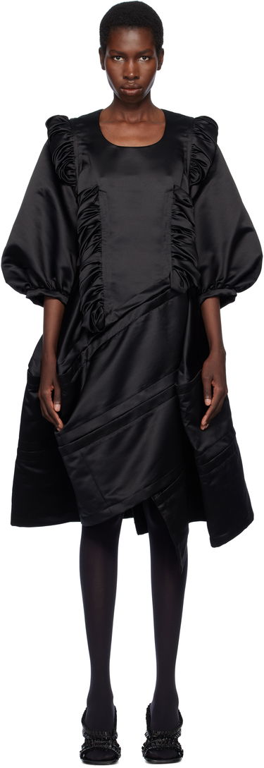 Šaty Comme des Garçons Comme des Garçons Satin Midi Dress Čierna | RO-O006-S25, 0