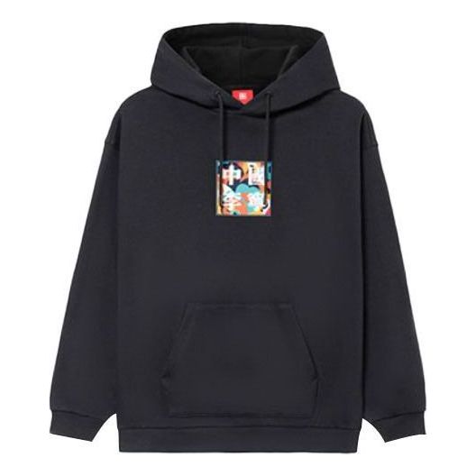 Mikina Li-Ning Box Logo Graphic Hoodie Čierna | AWDR729-3, 0