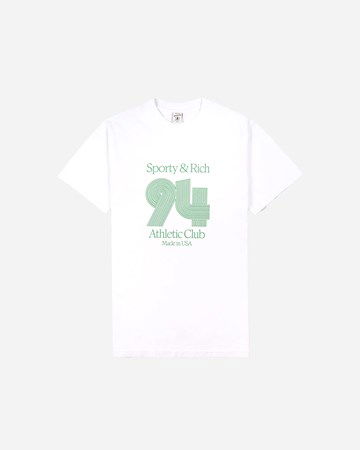Tričko Sporty & Rich 94 Athletic Club T-Shirt Biela | TS843WH, 0