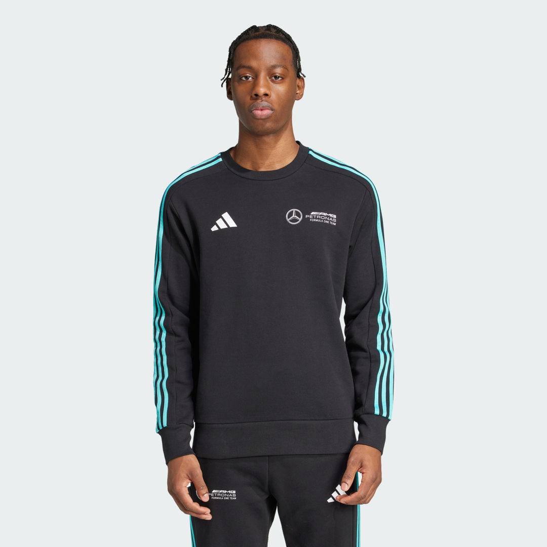 Mikina adidas Performance Mercedes - AMG Petronas Formula One Team DNA Sweatshirt Čierna | JV5427, 0