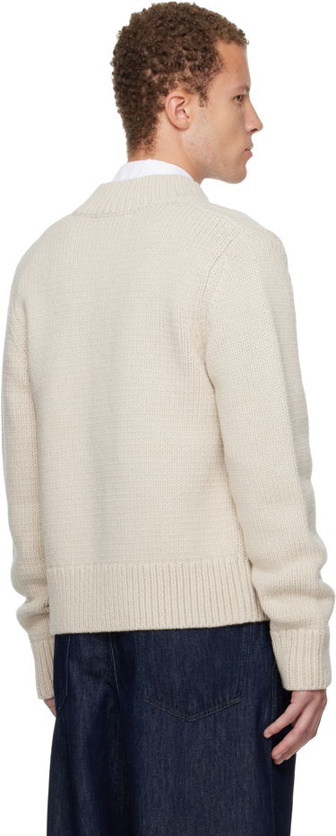 Sveter Dries Van Noten Merino Wool Knitted Cardigan Béžová | 252-021247-2710, 2