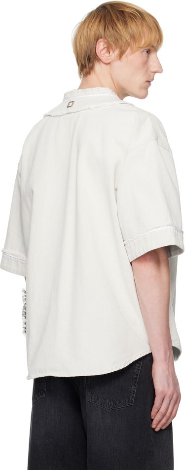 Košeľa WOOYOUNGMI WOOYOUNGMI Baseball Logo Shirt Biela | W251SH32, 2