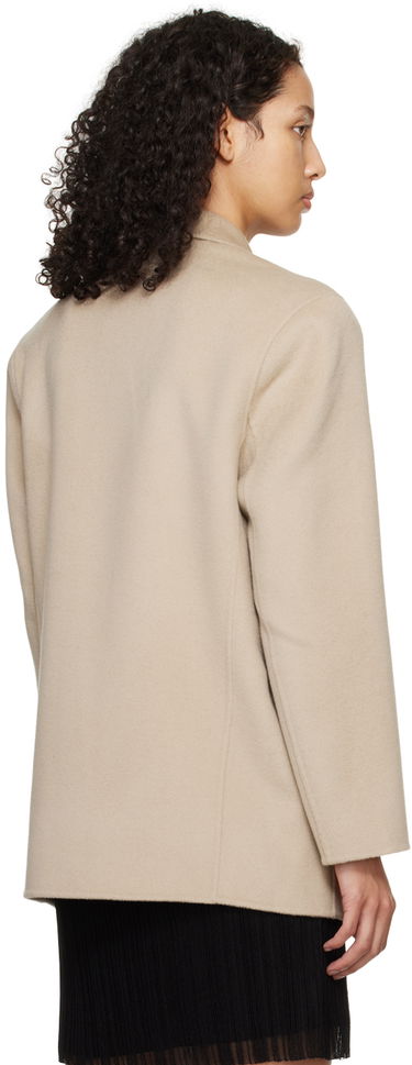 Bunda Anine Bing Quinn Wool Blazer Béžová | A-01-7073-280, 2