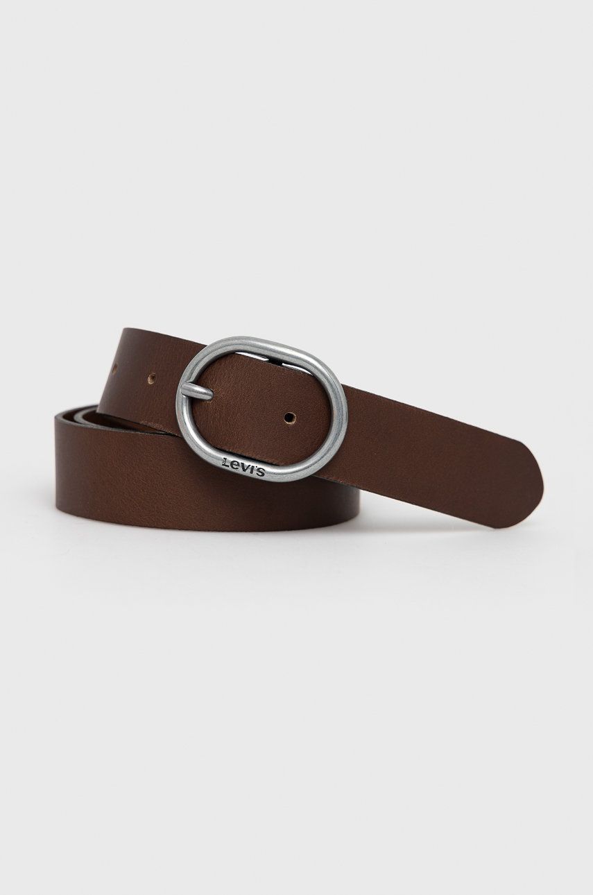 Opasok Levi's Leather Belt Hnedá | 37460.0090, 0