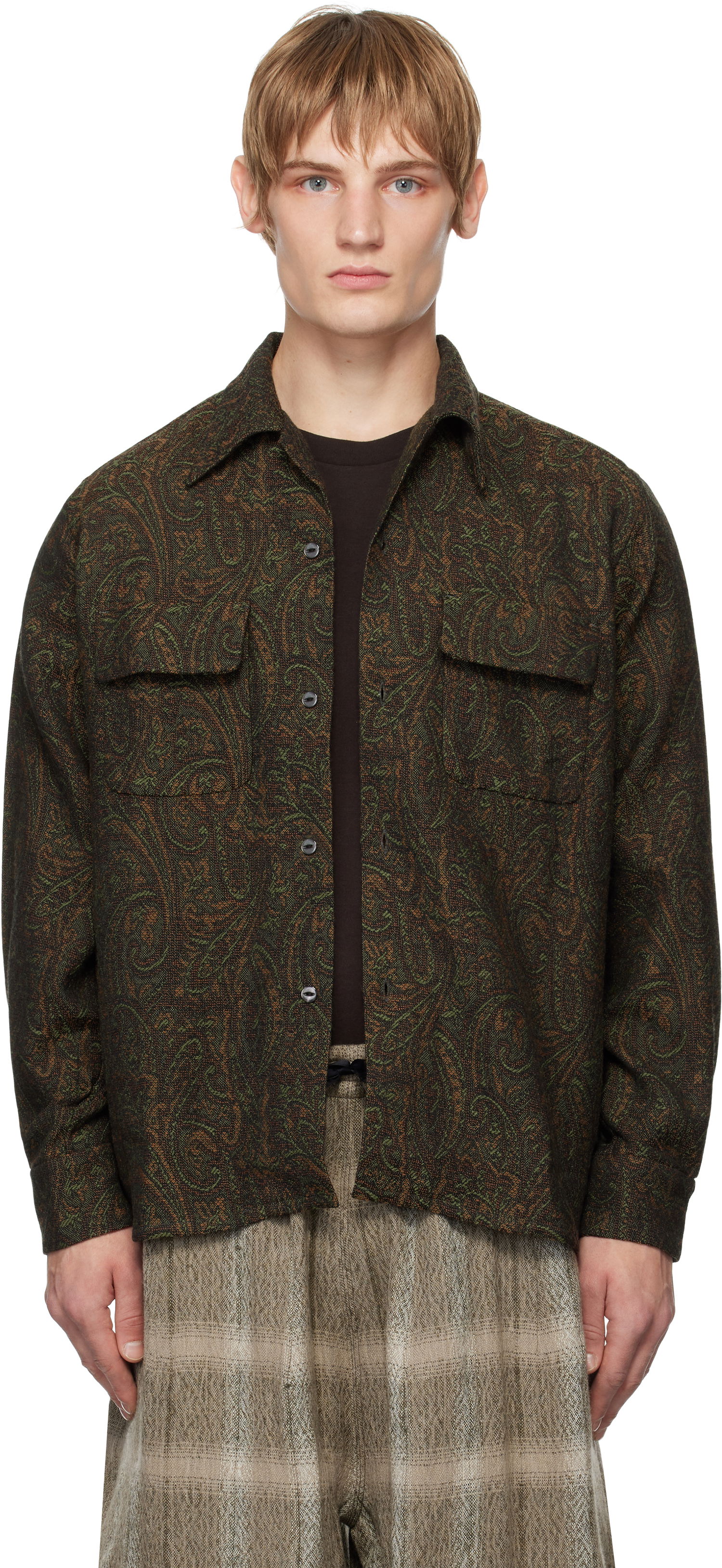 Košeľa Needles Classic Paisley Shirt Hnedá | PU164, 0