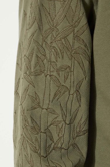 Mikina Maharishi Dragon Bamboo Embroidered Hoodie Zelené | 5075.OLIVE, 5
