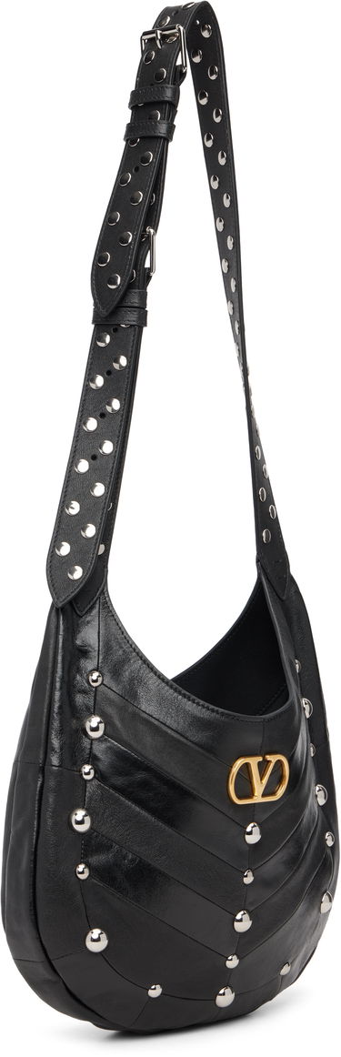 Kabelka Valentino Valentino Garavani Boho Small Studded Nappa Leather Hobo Bag Čierna | 7W0B0S63PXJ, 1