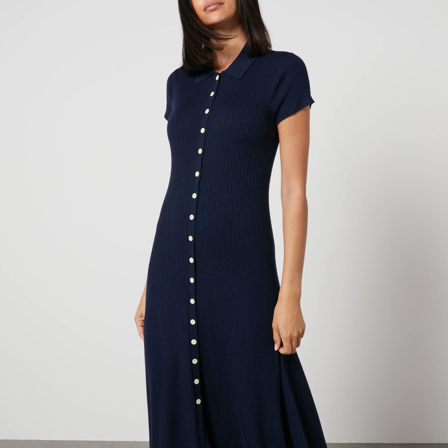 Šaty Polo by Ralph Lauren Polo Ralph Lauren Ribbed Wool Maxi Dress Čierna | 211891882002, 0