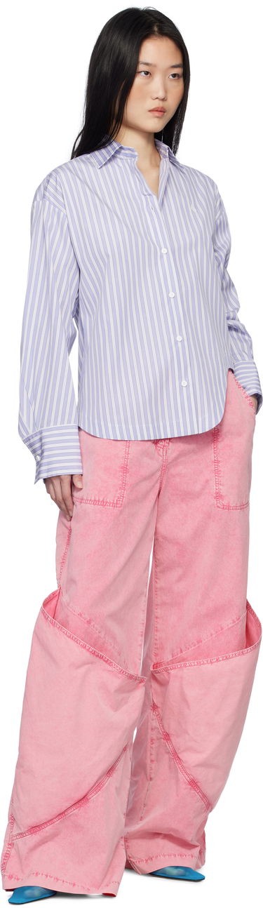 Košeľa The Attico Attico Eliza Striped Shirt Fialová | 250WCH00014 CCC051AA, 3