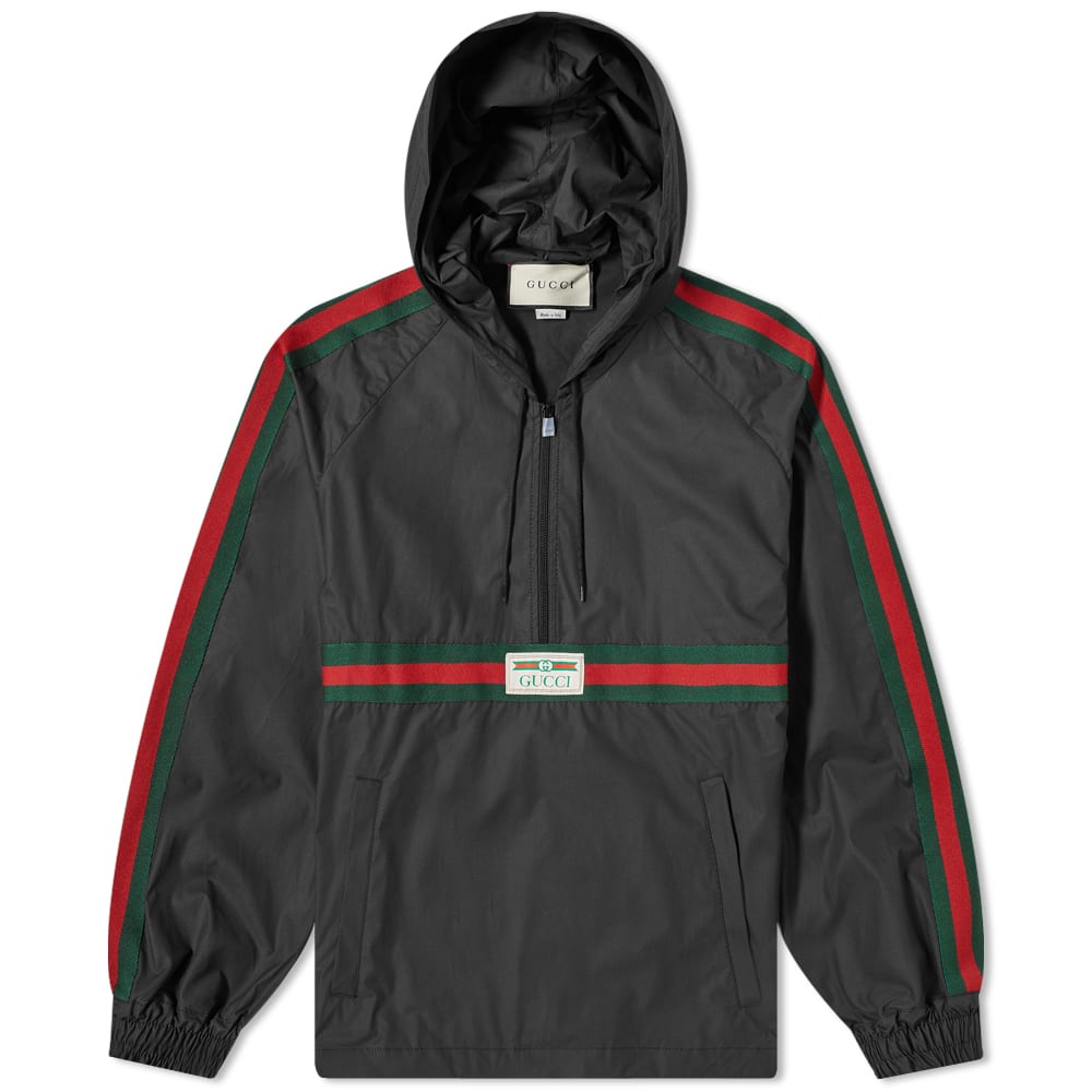 Vetrovka Gucci GRG Stripe Vintage Smock Windbreaker Čierna | 594861-XDBCH-1043, 0