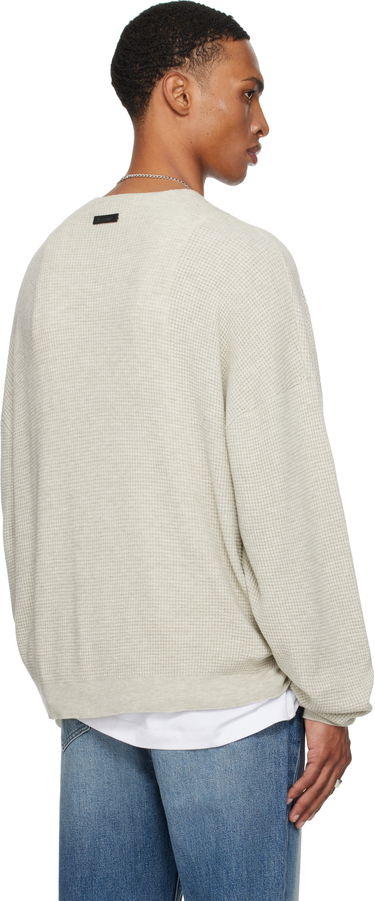 Mikina Fear of God Fear of God ESSENTIALS Waffle Long Sleeve Crewneck Sweatshirt Šedá | 192SP256162F, 2