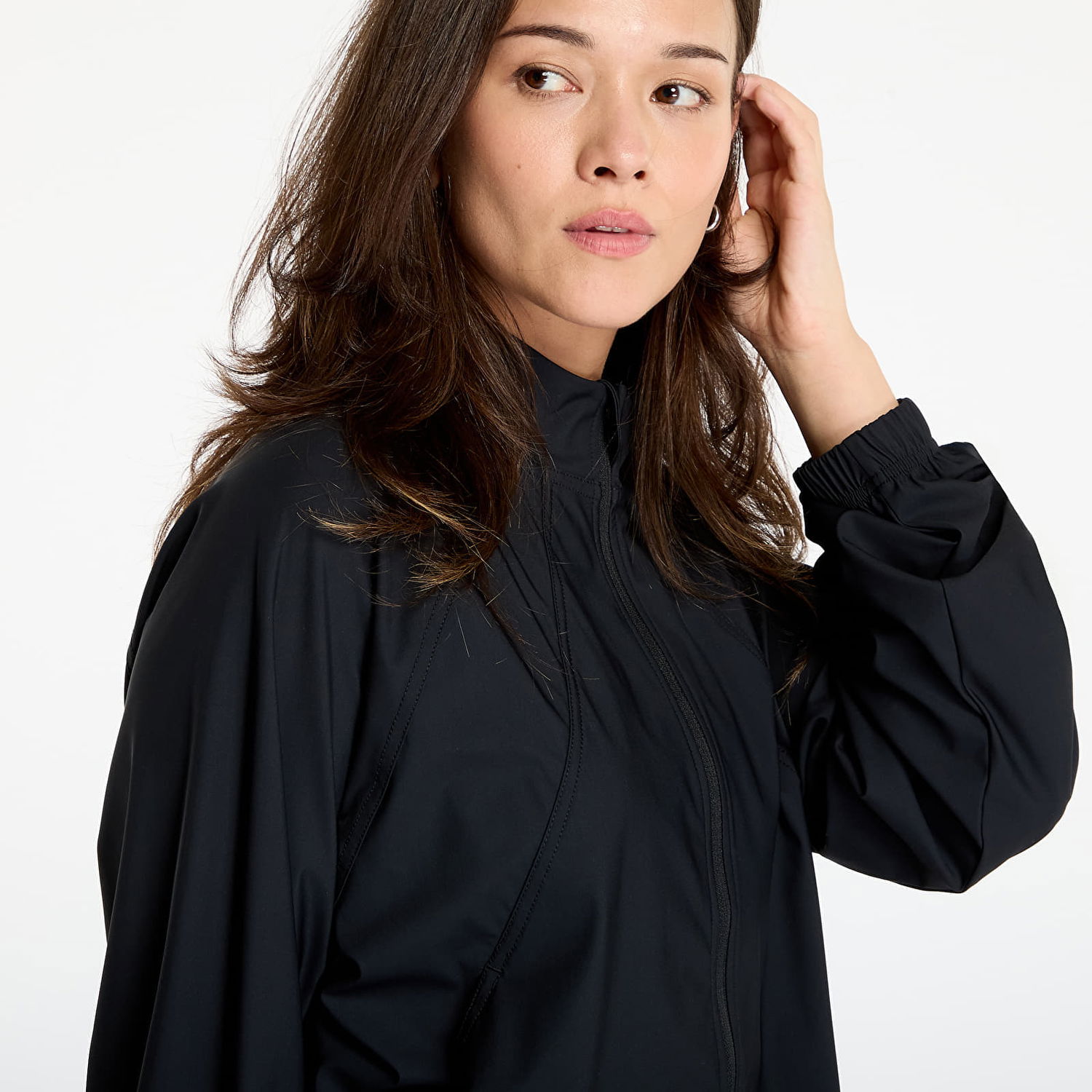 Vetrovka Urban Classics Cropped Wide Sleeve Windbreaker Sports Jacket Čierna | TB7800-00007, 1