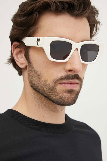 Slnečné okuliare Palm Angels Palm Angels Sunglasses with Palm Tree Accent Biela | PERI034.510107, 5