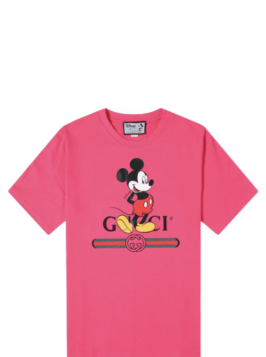 Tričko Gucci Disney Mickey Mouse x T-shirt Ružová | 565806 XJB