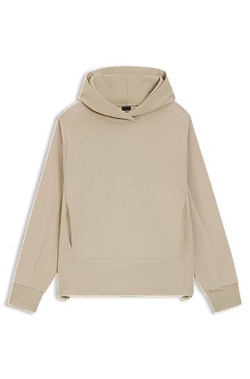 Mikina BOSS Contrast-panel Hoodie Béžová | 50553638