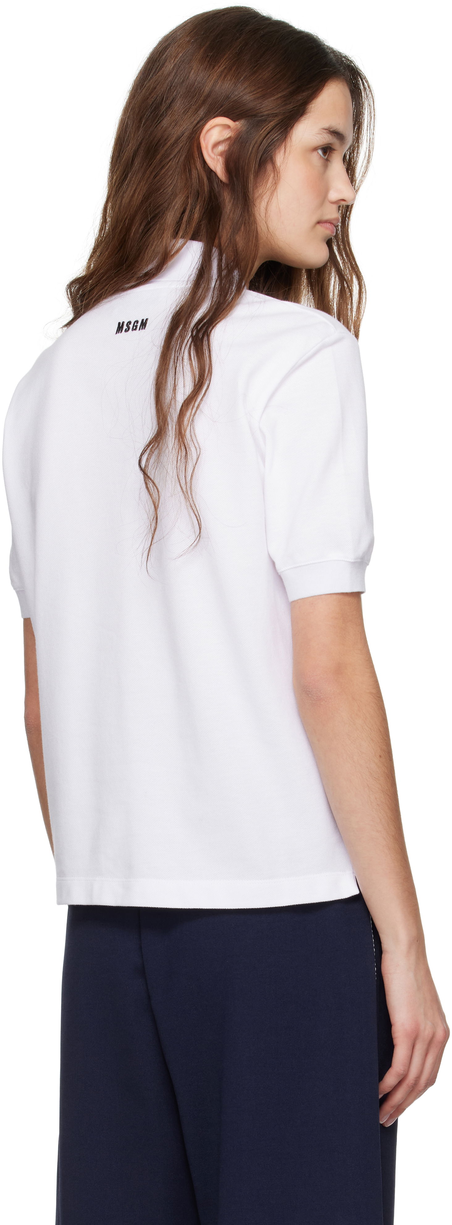MSGM Logo Patch Polo